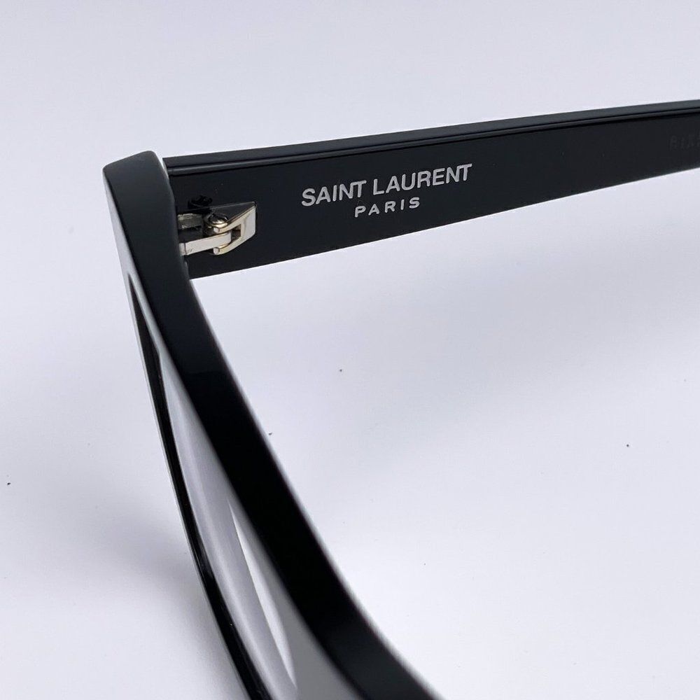 NEW Saint Laurent SL291 001 Black Cat Eye Blue Block Women Eyeglasses - Picture 10 of 14